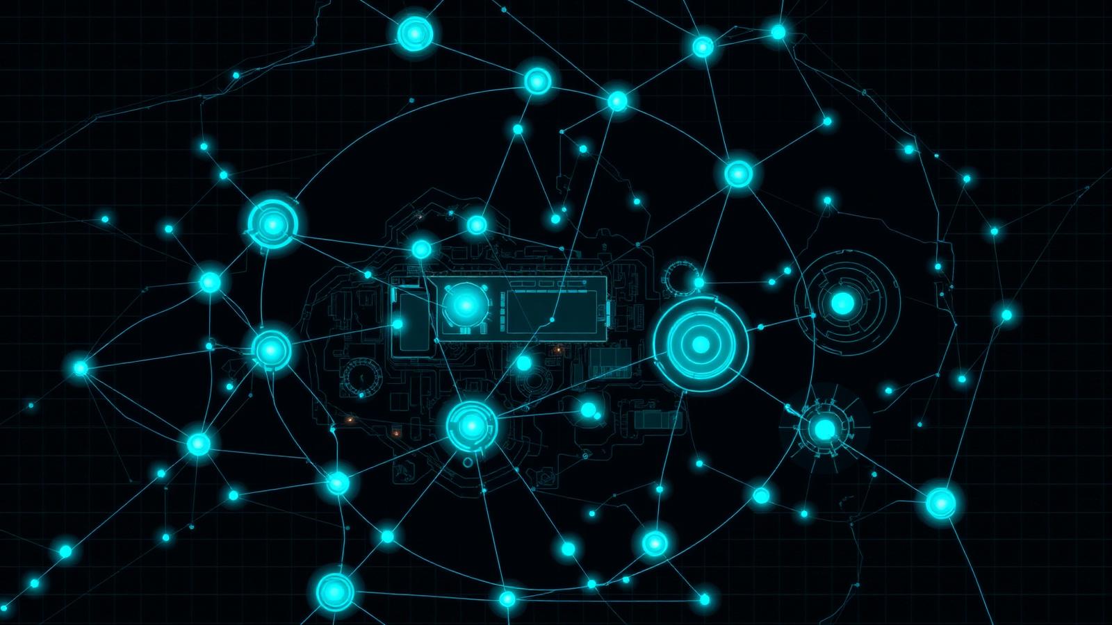 Neural network sensor mesh overlaying a military base